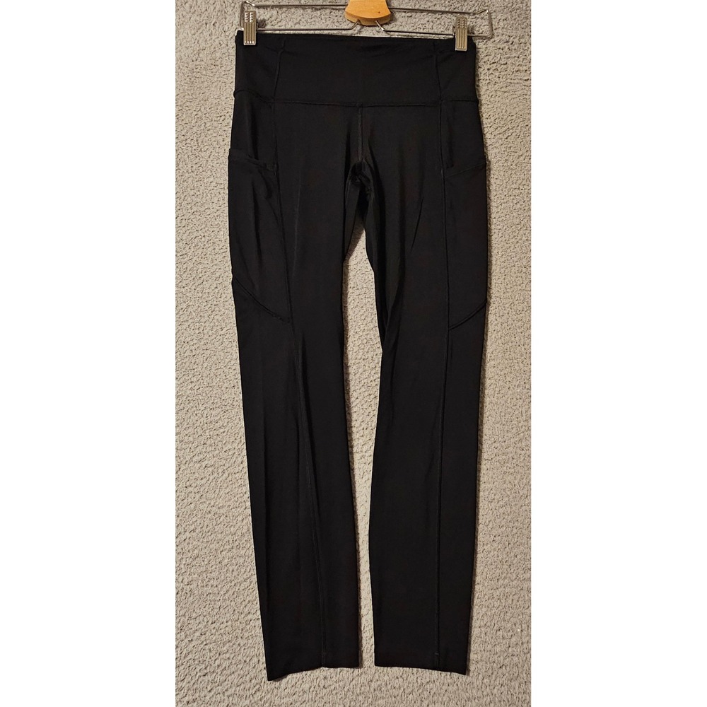 Lululemon Fast and Free HR Tight 25" Leggings Black Women's Size 6 LW5BXQS